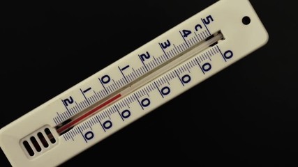 zoom sur la montee de la temperature du thermomètre