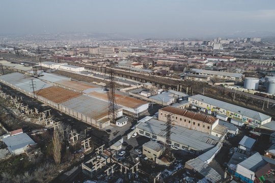 Urban abandoned factory