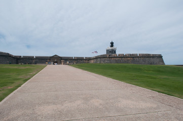 landscape with road and blue sky
