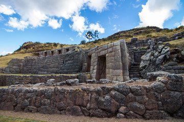 Fototapeta na wymiar Zona arqueológica en Cusco Perú