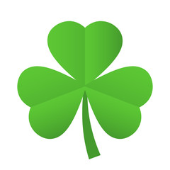 Fototapeta premium Trefoil shamrock leaf icon