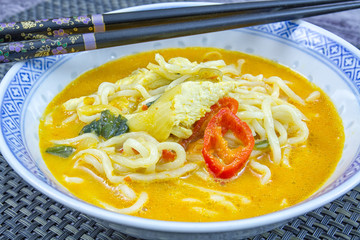 soupe asiatique au poulet