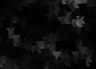 Obraz premium black abstract background with triangles