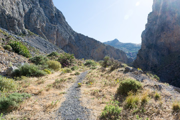 Kourtaliotiko gorge on Crete
