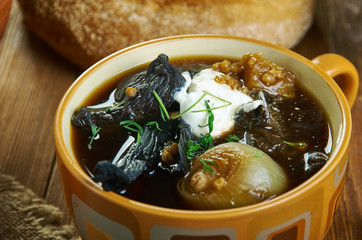 Russian Wild Mushroom Soup With Barley