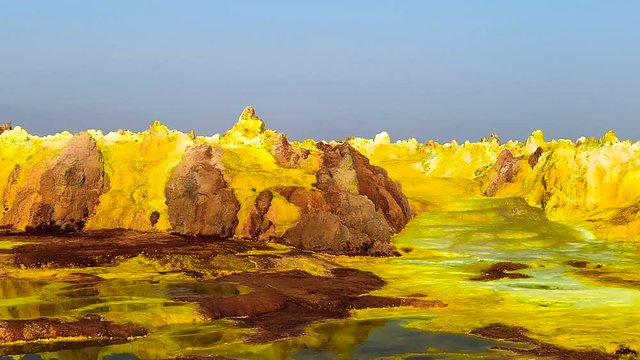Dallol Ethiopia, volcanic waste land, colorful, tc01