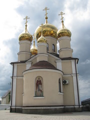 Temple-chapel in honor of St. Sergius of Radonezh in leningrad kuznetsk