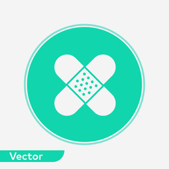 Plaster vector icon sign symbol
