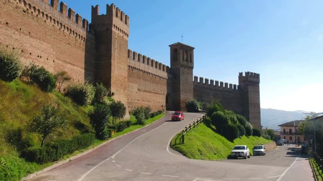 italy road trip castle of Gradara Marche Italy