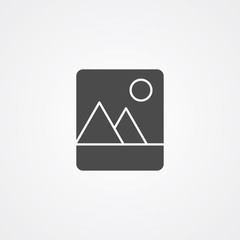 Picture vector icon sign symbol