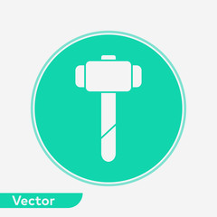 Hammer vector icon sign symbol