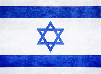 Flag of Israel grunge