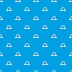 Pirate gun pattern vector seamless blue repeat for any use