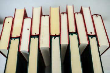Composition with books on the table