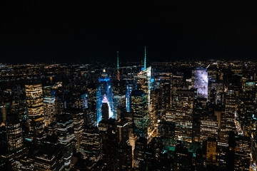 View to the night New York