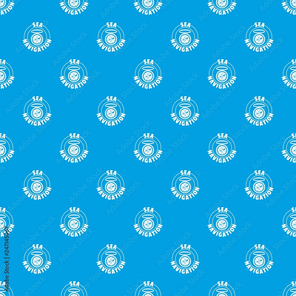 Poster compass pattern vector seamless blue repeat for any use
