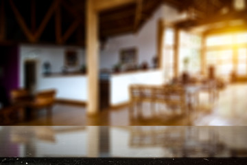 Table background of free space and window background. 