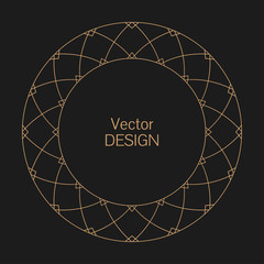 Monogram line vintage frame