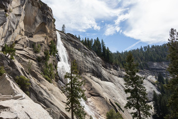 Fototapeta na wymiar Waterfall in Yosemite National Park, California, USA