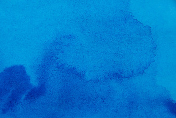 Abstract blue background in watercolor style