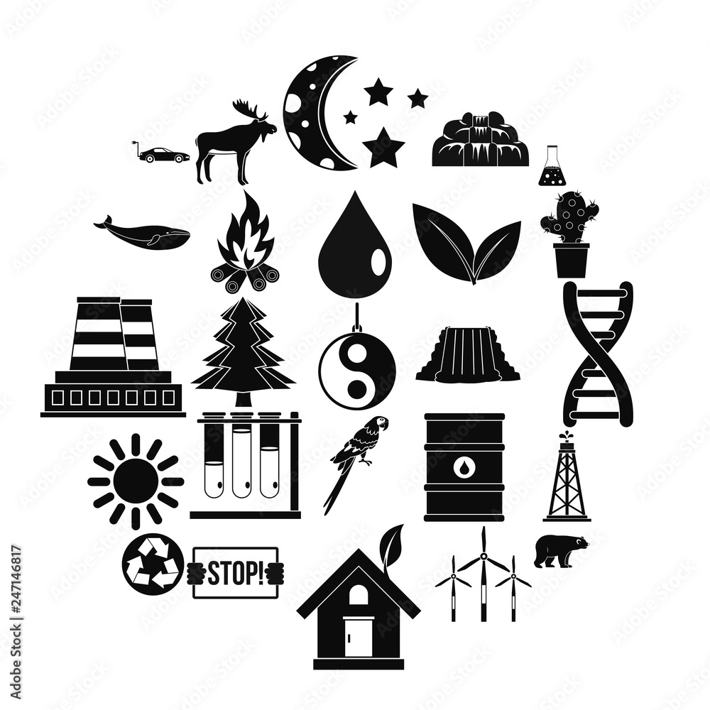 Poster exoplanet icons set. simple set of 25 exoplanet vector icons for web isolated on white background