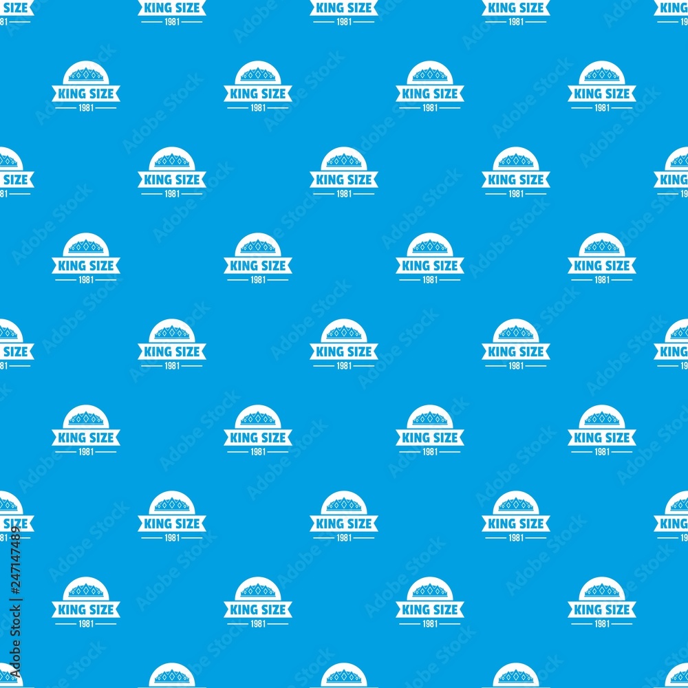 Poster medieval king pattern vector seamless blue repeat for any use