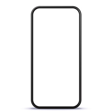 Smart Phone vector illustration with white blank screen