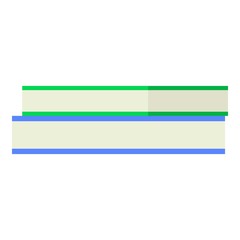 Obraz premium Book stack icon. Flat illustration of book stack vector icon for web design