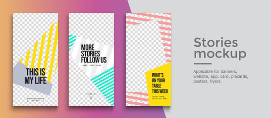 Editable Instagram Stories template. Streaming. 