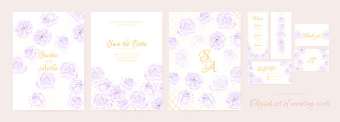 Wedding Invitation Floral Collection.