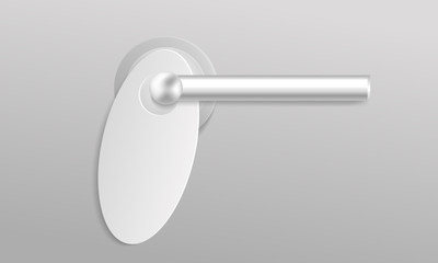 Hanger tags banner. Realistic illustration of hanger tags vector banner for web design