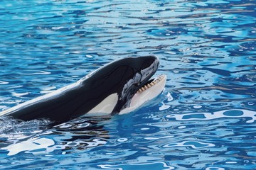 The killer whale or orca (Orcinus orca)