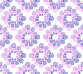 Seamless pattern. Purple Pink Violet Circles