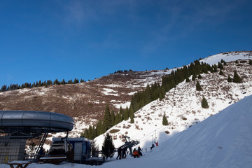winter in the mountains