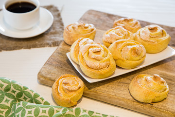 homemade cookies with sugar and meringue. Homemade Roses Cookies
