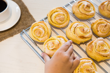 homemade cookies with sugar and meringue. Homemade Roses Cookies