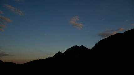 A Evening in the mountains