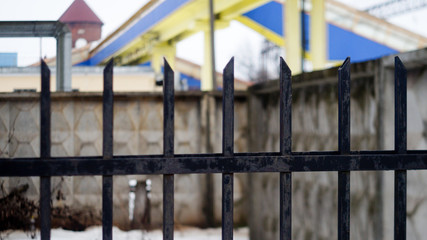 iron fence close-up