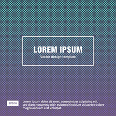 Color gradient halftone background. Dots texture.