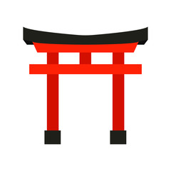 Shinto Shrine vector emoji symbol