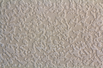 White light gray beige copy space background of natural cement or stone plastered stucco wall flat surface or cloth material crumpled texture as retro pattern. Vintage or grunge background.