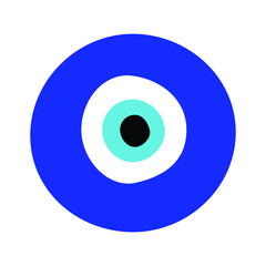 Evil eye nazar amulet emoji vector
