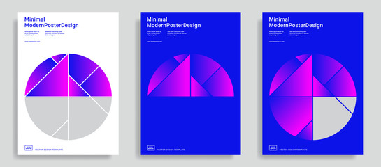 Design templates with simple geometric shapes.