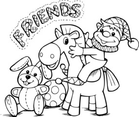 Weseli przyjaciele