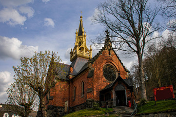 Fototapeta na wymiar Church in Carlovy Vary