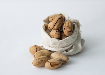 Pecan nuts in a bag