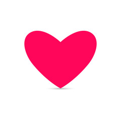 Pink heart icon vector illustration.