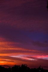 Golden hours sky sunset view high resolution image