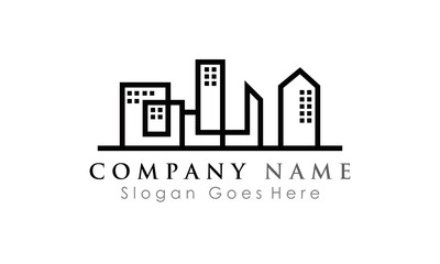 office building logo silhouette