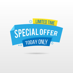 Limited Time Special Offer Origami Label